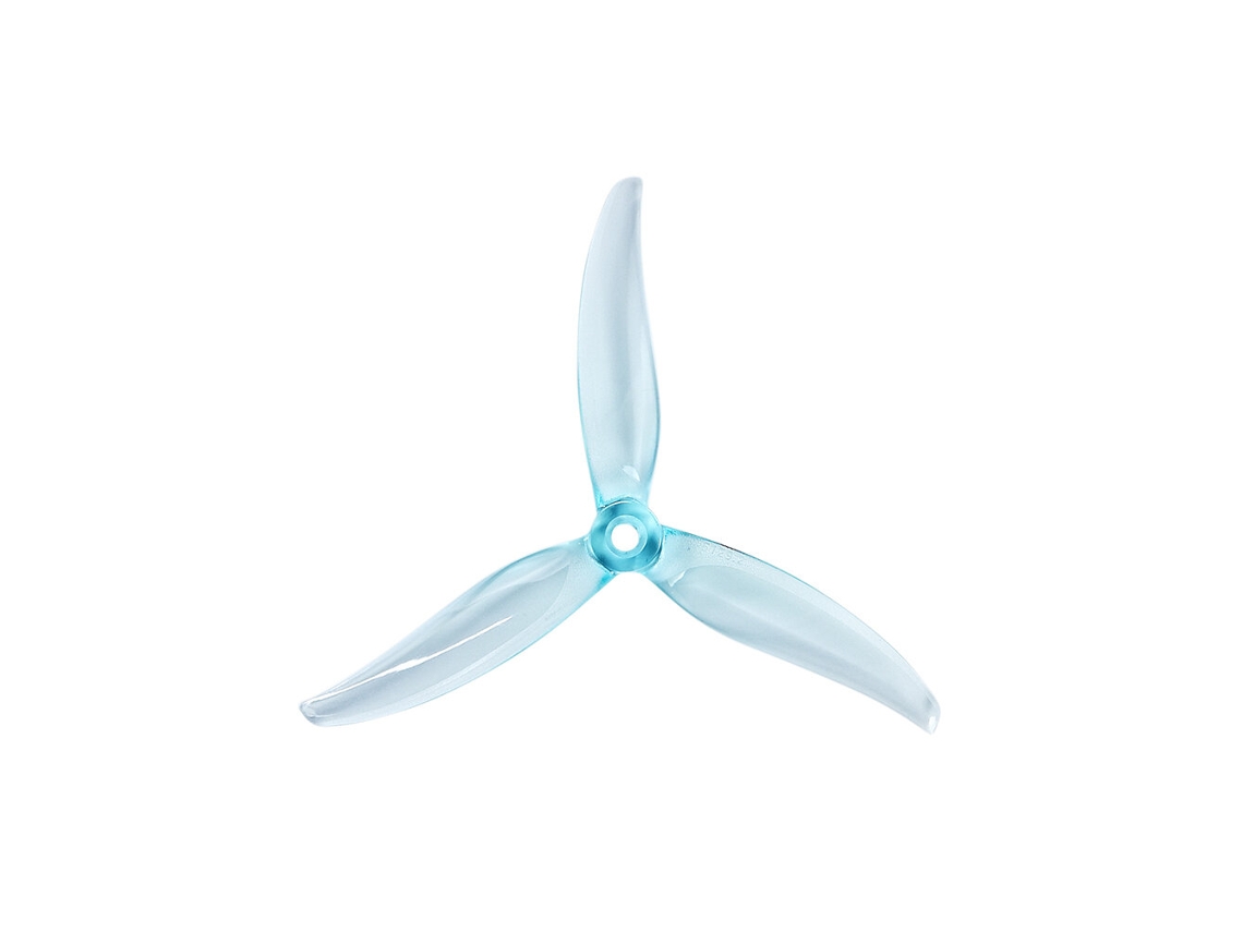 Clear Grey2pairs / 6pairs Gemfan 5129.2-3 5129 5.1 Inch 3-blade Pc Propeller 5mm Hole For Rc Fpv Racing Drones