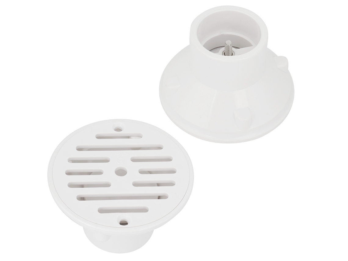 Accesorio de drenaje de piscina de PVC ajustable, reemplazo blanco