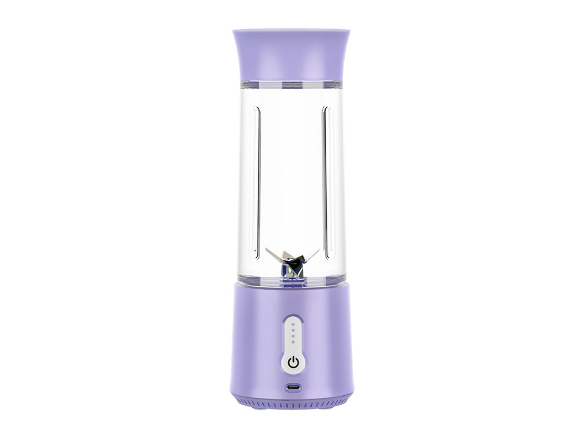 Exprimidor eléctrico de frutas y verduras, mini exprimidor doméstico Mdug (morado y lavanda)