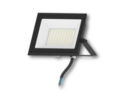Foco Proyector LED 50W 120 lm/W IP65 S3 5000K No Negro Blanco Frío LEDKIA