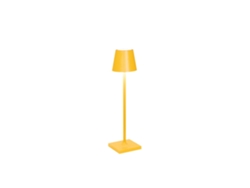 Lámpara de mesa LED Zafferano Poldina Pro Micro ocre recargable y regulable 1,8 W 2200 2700 3000 K