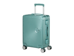 Maleta de cabina 55cm 4r Soundbox Alu Turquesa American Tourister