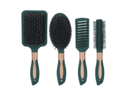2026-set De 4 Escovas E Pentes Para Todos Os Tipos, Kit De Escovas De Ar Com Massagem E Polimento Para Mulheres