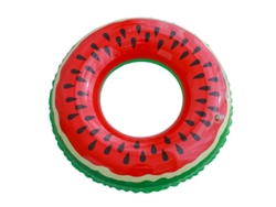 HYMNORA Flotador Inflable en Forma de Sandía, Tubo Acuático Duradero para Piscina Playa Verano, Diversión en el Agua para Niños y Adultos