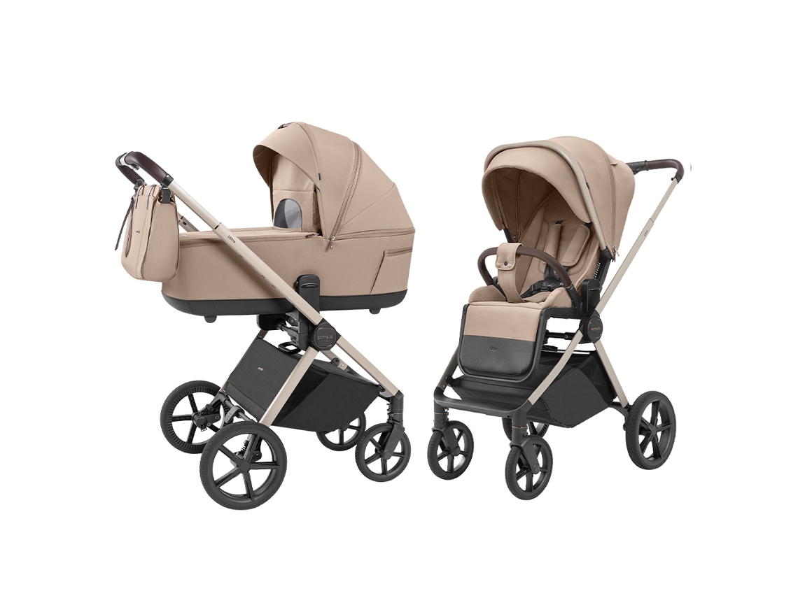 Carrello Ultra Crl 6527 - Cochecito de bebé 2 en 1 (Beige Floral)