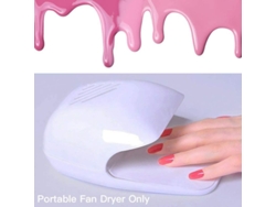 Secador De Uñas Portátil Para Esmalte De Uñas Normal, Secado Rápido, Sin Rayos Uv, Funciona Con Pilas Aa.
