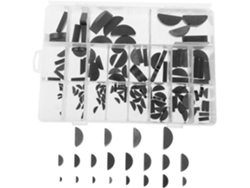 Juego De Llaves Woodruff De 135 Piezas Con Ranuras Y Llaves, Acero Al Carbono.