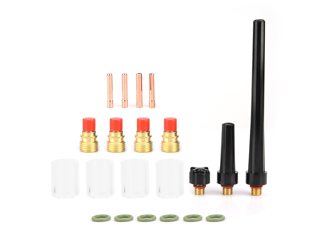 Kit De Lentes De Gas Para Soldadura Tig, 21 Piezas, Vaso De Vidrio Pyrex N.° 10 Wp-9/20/25