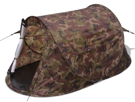 vidaXL Tienda de campaña pop-up para 2 personas camuflaje