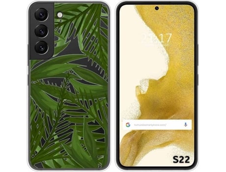 Carcasa Samsung Galaxy S22 5G TUMUNDOSMARTPHONE Dibujos Transparente Jungla Multicolor