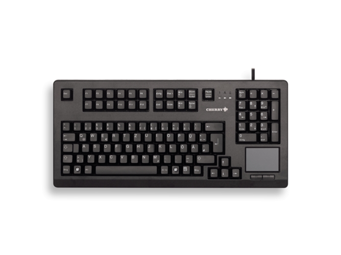 Teclado CHERRY G80-11900 (Con Cable - Layout Alemán - Teclado Numérico)