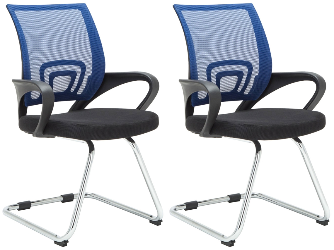 Juego de 2 sillas cantilever Eureka azul CLP