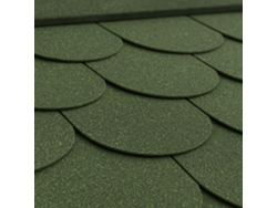 Tejas bituminosas Pedra B Green Beaver, betún para techos verdes 3 m² Timbela
