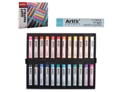 Juego de pintura pastel redonda de 24 colores