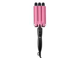 Plancha De Rizado De Cerámica Tourmalina Ajustable En Temperatura Con Triple Tubo (22mm)