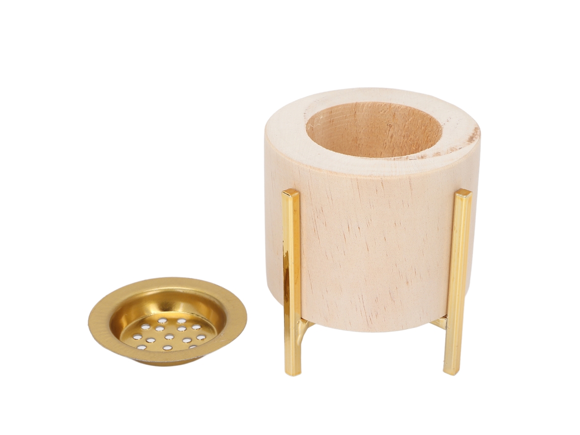 Portavelas De Madera Sencillo Para Decoración De Fiestas