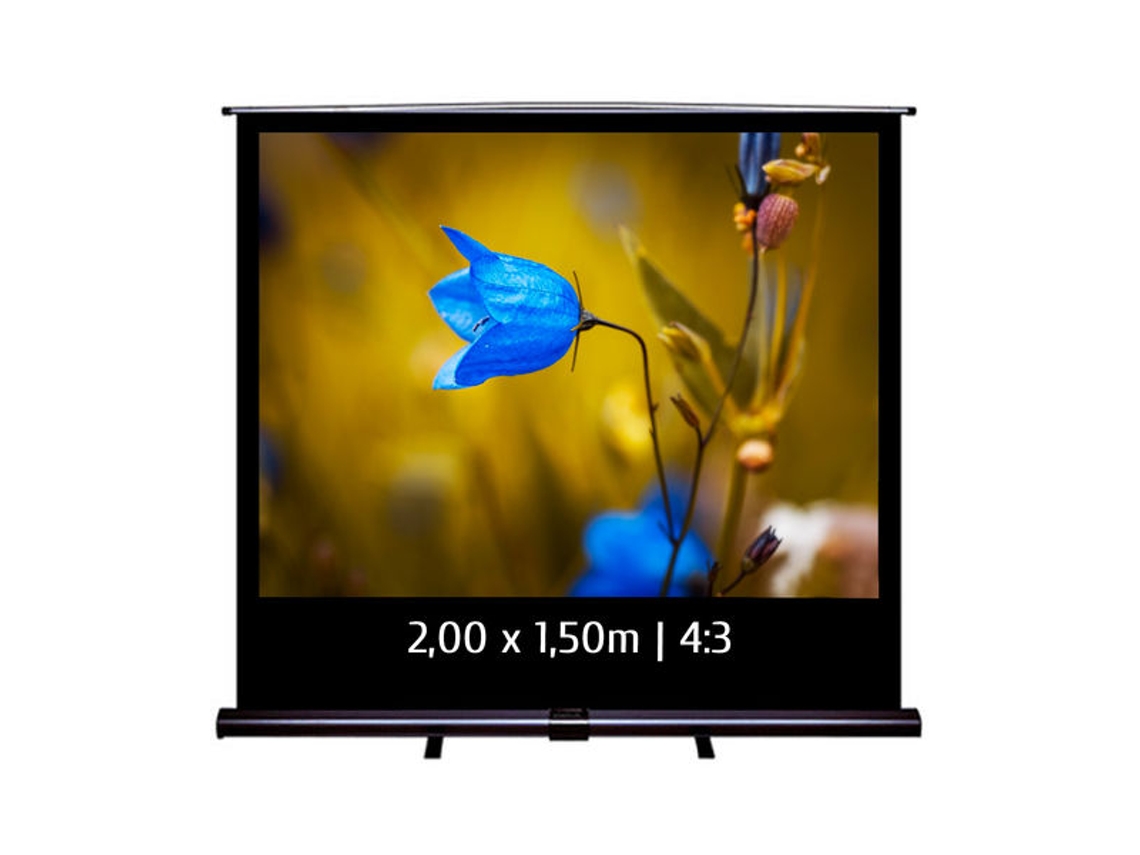 Pantalla de proyección portátil 2,00 x 1,50m Formato 4/3