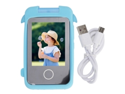 Teléfono Inteligente Infantil Delfín Azul 48mp Cámara Hd 1080p Pantalla Táctil 2.8 Pulgadas Lente Giratorio 180° Juegos Reproductor Música