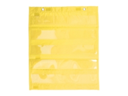 Rebe-tablero De Bolsillos Magnético Para Estudiantes 5 Filas Bolsillos Transparentes Para Horarios Actividades Escolares Amarillo