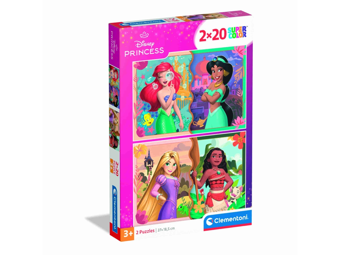 Rompecabezas infantil Clementoni 2x20 piezas Princesas Walt Disney 24092.0 Clementonip25