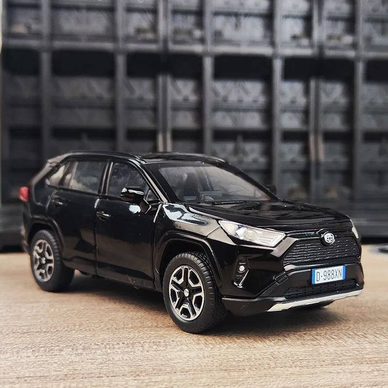 (negro) Coche De Juguete A Escala 1:32 De Aleación, Material De Metal Fundido A Presión.