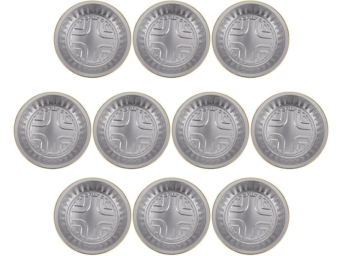 Moldes Desechables De Aluminio, 10 Piezas, Para Hornear Y Almacenar, Forma