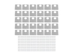 Kit De 30 Placas De Reparación De Bisagras De Gabinetes De Acero Inoxidable Para Una Fácil Instalación En La Cocina.