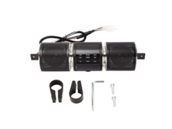 Altavoz Bluetooth inalámbrico para motocicleta, IP54, resistente al agua, 12 V CC, sistema de sonido para manillar, color negro
