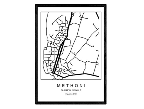 Lámina NACNIC Mapa Methoni (A3)