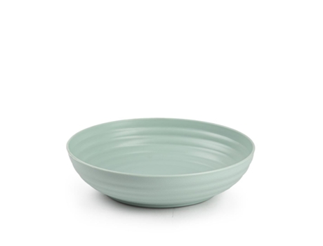 Plato Hondo 22 Cm Reutilizable Ideal Fiestas Verde PLASTIC FORTE