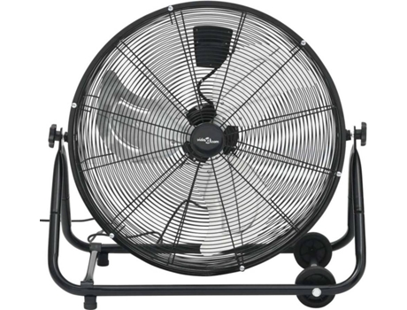 vidaXL Ventilador de tambor industrial negro 60 cm 180 W
