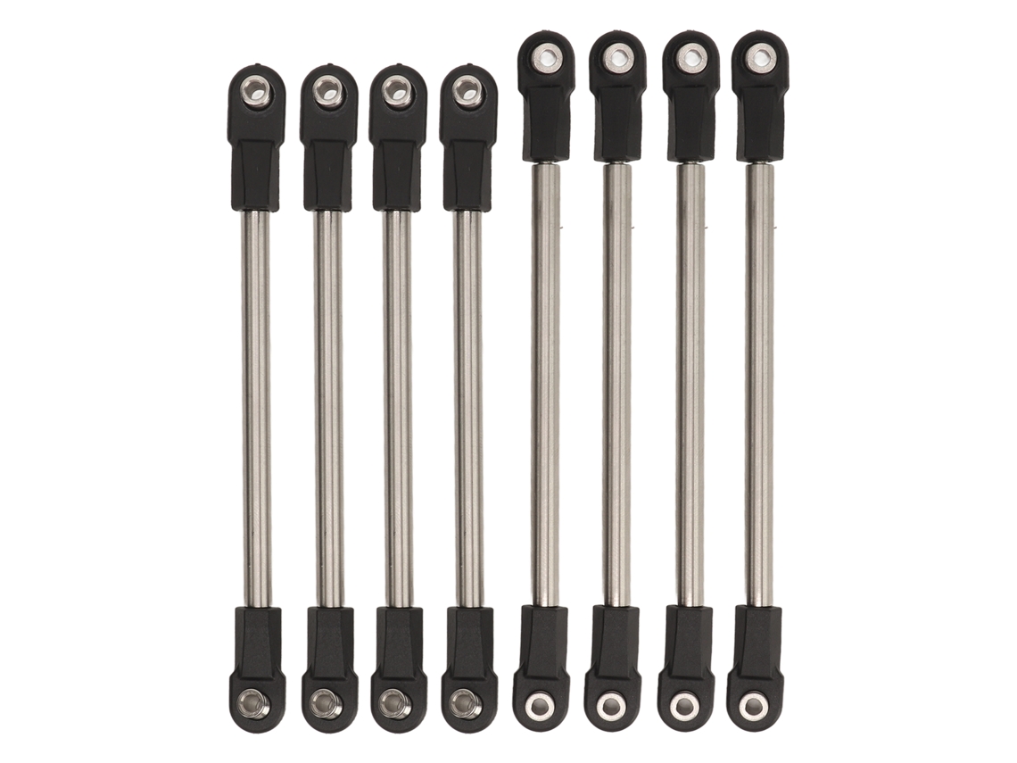 Juego De 8 Vigas De Conexión De Acero Inoxidable De 275 Mm Para Coches Rc Crawler 1/10.