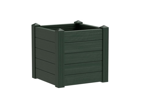 Jardinére trama001 42x40cm - Reserva de água e pés ajustáveis ??- Green da floresta