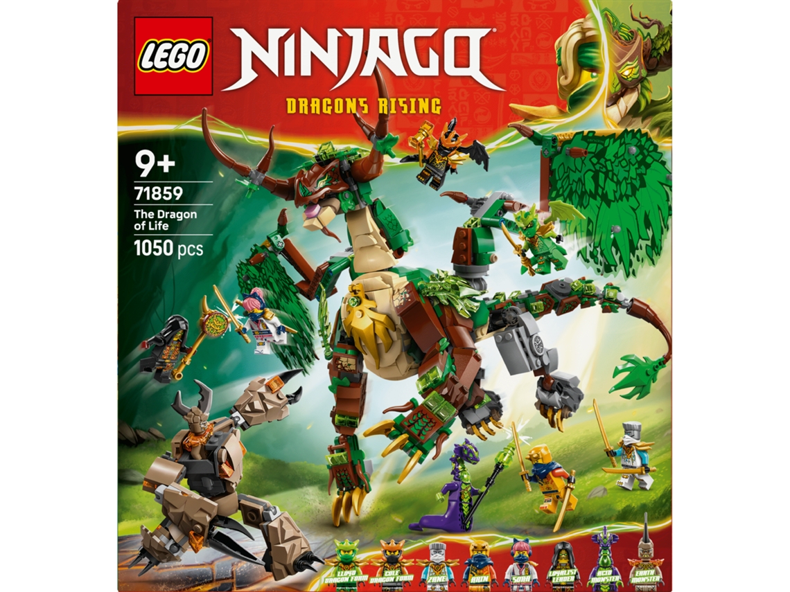 Lego® 71859 Ninjago® Dragón de la Vida – Dragón Ninja con 8 minifiguras