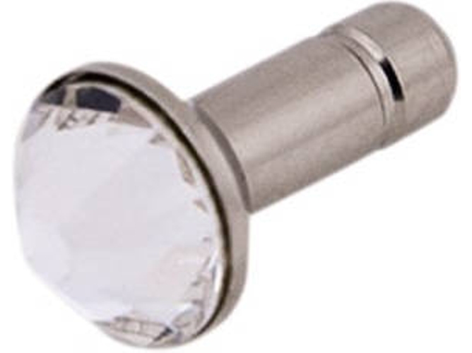 Soporte de pared para teléfono HAMA Blanco Diamonds Crystal Pin