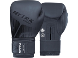 Guantes De Boxeo Mytra Fusion - Cuero Genuino - Gants D'entraînement Et Sparring Polyvalents Mma Kickboxing Boxe, Muay Thai - Negro