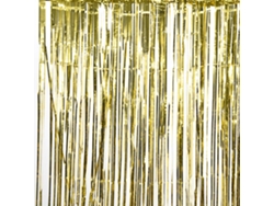 JILLIOPER Telón de fondo con flecos de aluminio para decoración de fiestas, telón de fondo para fotomatón, cortinas con flecos de aluminio y oropel metálico, se