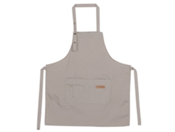 HYMNORA Delantal de Algodón Cómodo para Camarero y Camarera, Delantal de Cocina con Bolsillos para Uso Doméstico