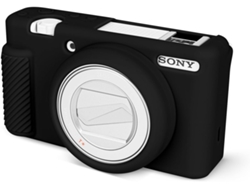 Funda EIFSON para Sony ZV 1f / ZV 1 II, de silicona suave con protector de pantalla antiarañazos (compatible, negra).