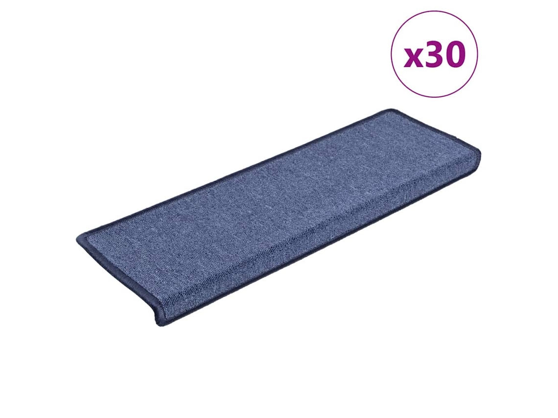 Conjunto 30 Alfombrilla escalera VIDAXL azul