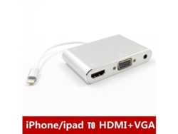 Adaptador de audio Lightning a HDMI/VGA Elisefashion