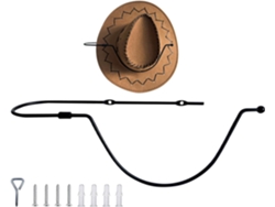 Soporte para sombreros de vaquero con rotación de 360°, organizador para armario de sombreros, resistente a la humedad