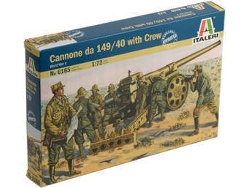 Figura ITALERI WWII: Italian Cannone de la 149/40 w/crew