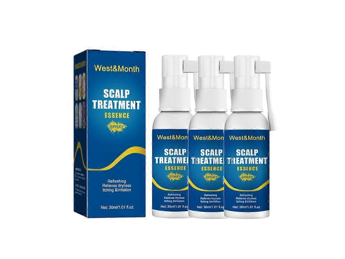 Spray De Essência Para Tratamento De Couro Cabeludo 1-5x: Limpeza, Nutrição, Anti-caspa, Reparo E Alivio De Coceira 30ml