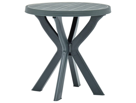 MAISON EXCLUSIVE Mesa bistro verde plástico Ø70 cm