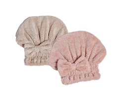 Juego de 2 toallas de microfibra para secar el cabello, absorbentes y con lazo para un secado rápido. Rosewell