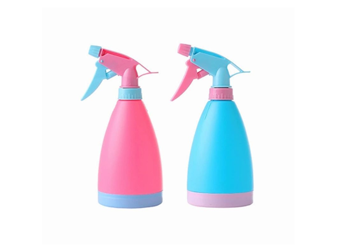 Botellas Pulverizadoras Recargables Linjou Pieces De 500 Ml, Vacías, Para Limpieza Y Plantas, En Rosa Y Azul (2 Unidades).