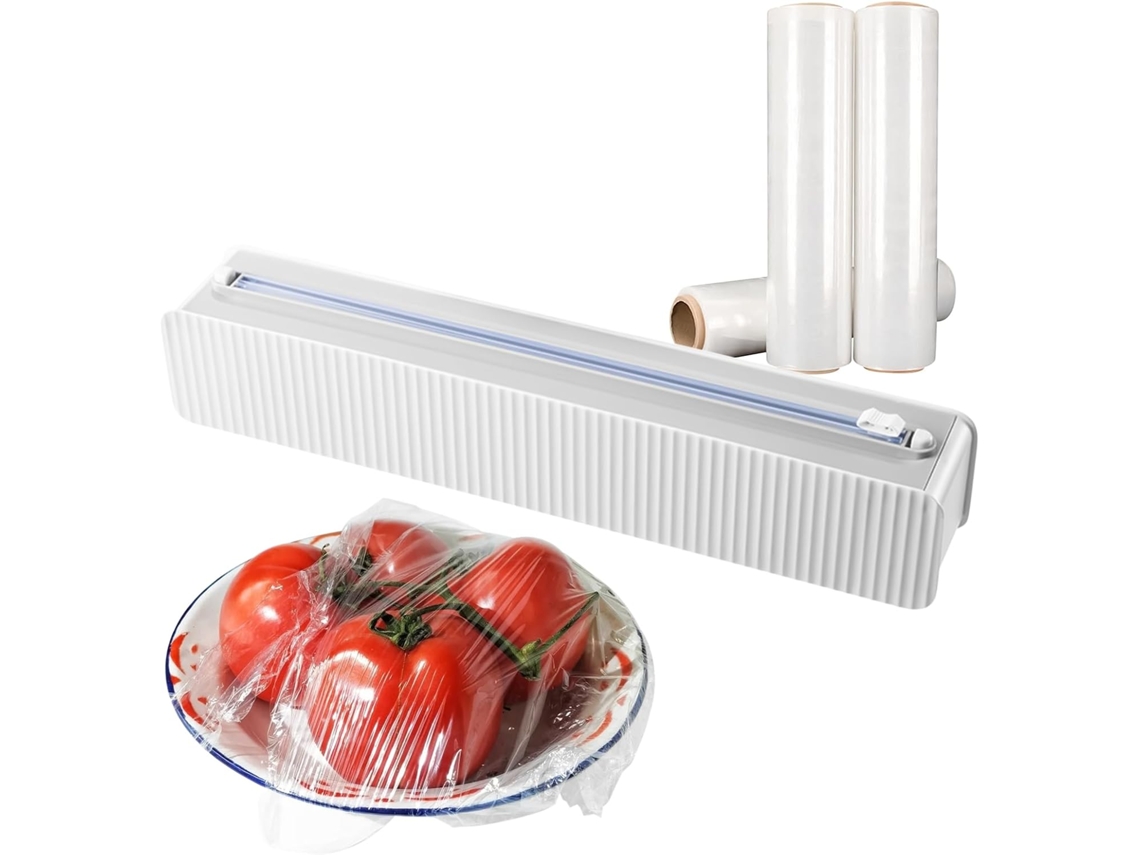 Cortador de envases de alimentos, cortador de papel de aluminio | Con ventosa adhesiva reutilizable Gokoco