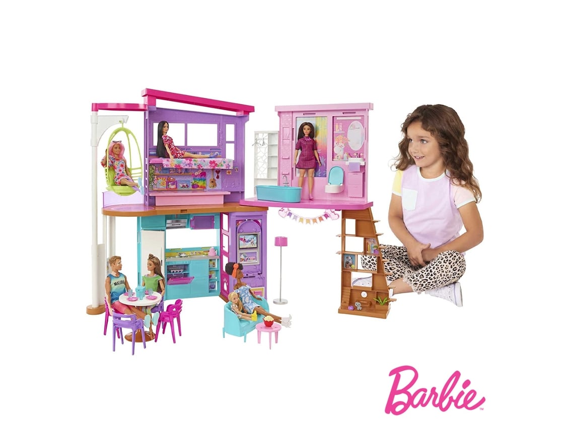 BARBIE Casa Malibu (Edad Mínima: Años 40,5 x 15 x 72,5 cm