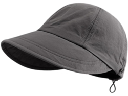 Sombrero De Sol Portátil De Ala Ancha, De Secado Rápido Y Tamaño Ajustable Para Mujer.